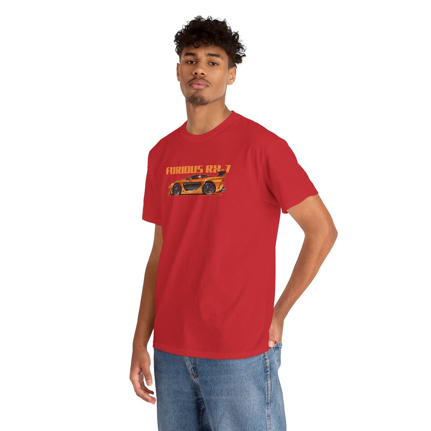FAST AND FURIOUS MAZDA RX-7 Fireball Art Collectible Tee Shirt - Multiples