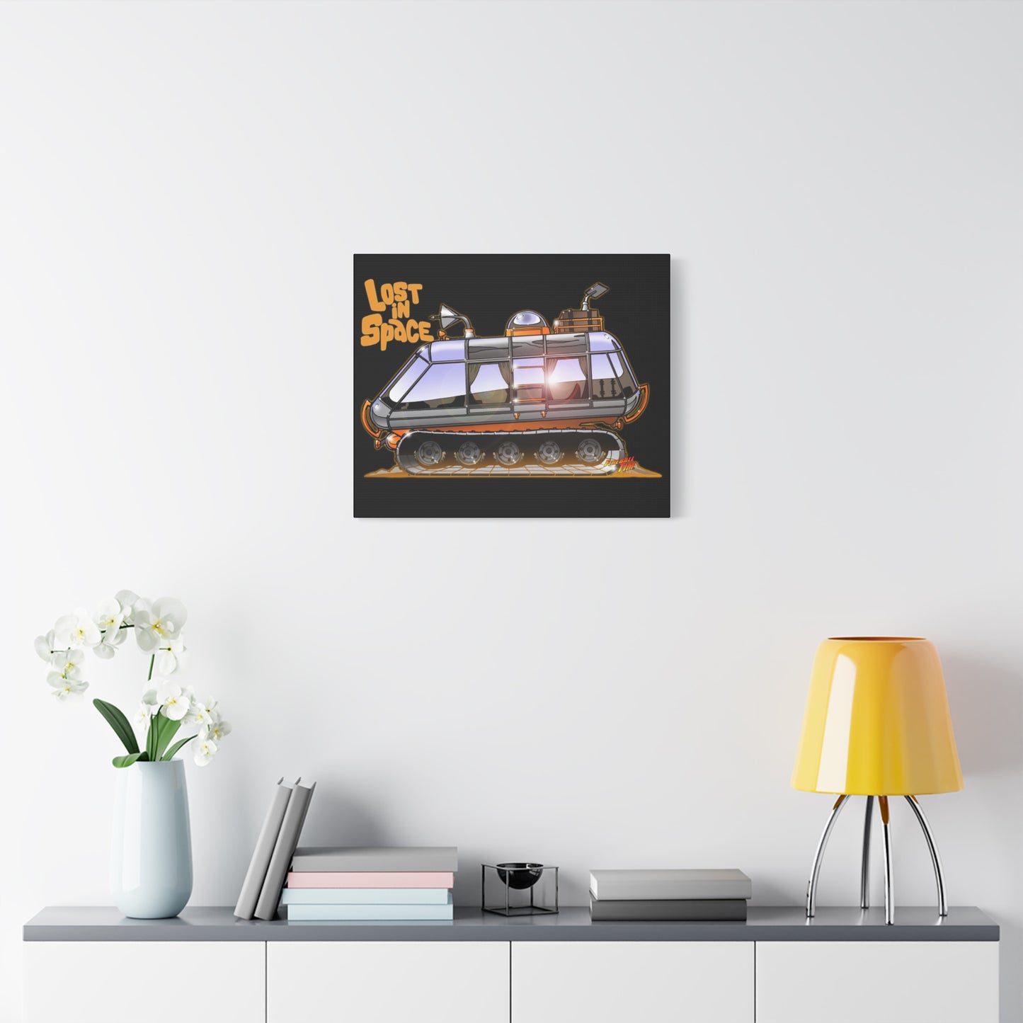 LOST in SPACE Classic TV Chariot Canva Art Wall Print