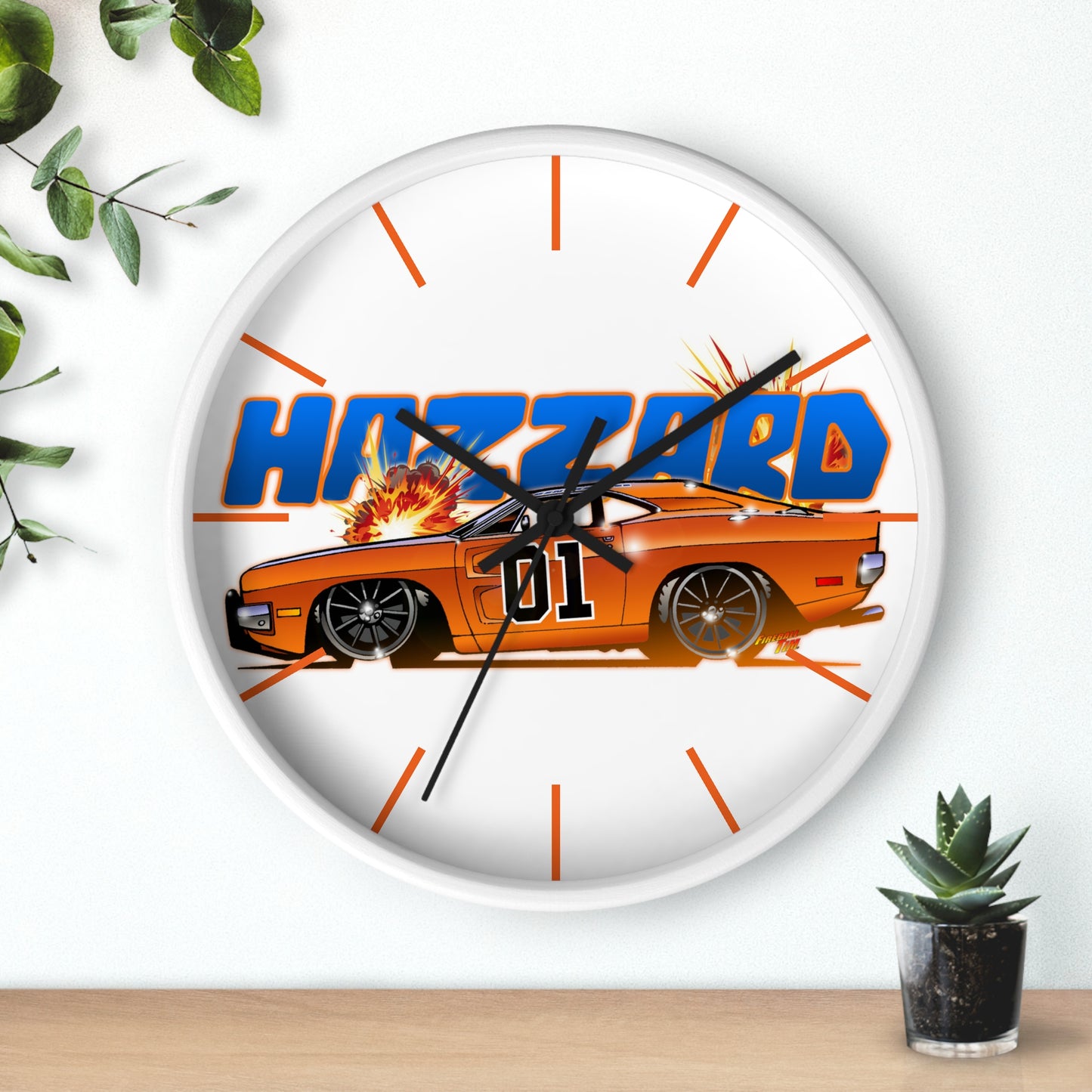GENERAL LEE Dukes of Hazzard TV Car Wall Clock