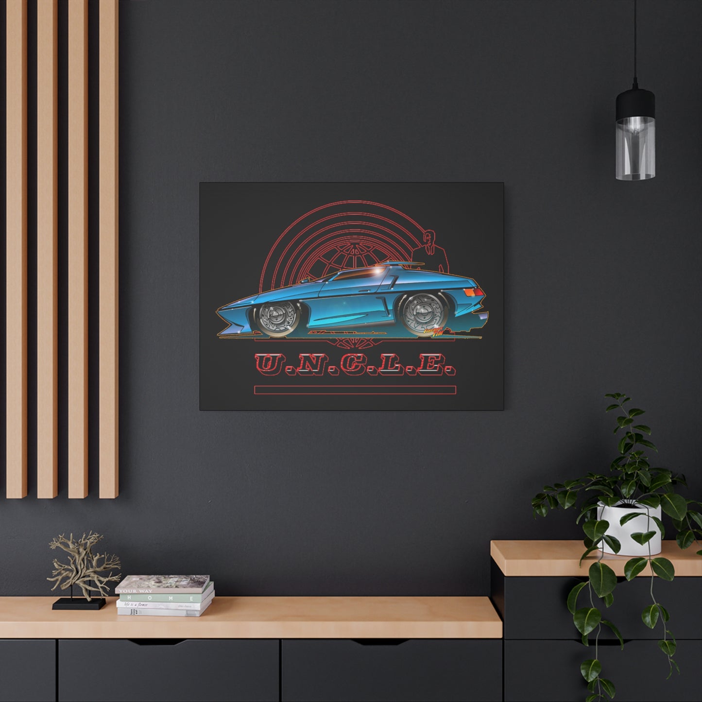 THE MAN FROM U.N.C.L.E. Piranha TV Car Fireball Canvas Art Print