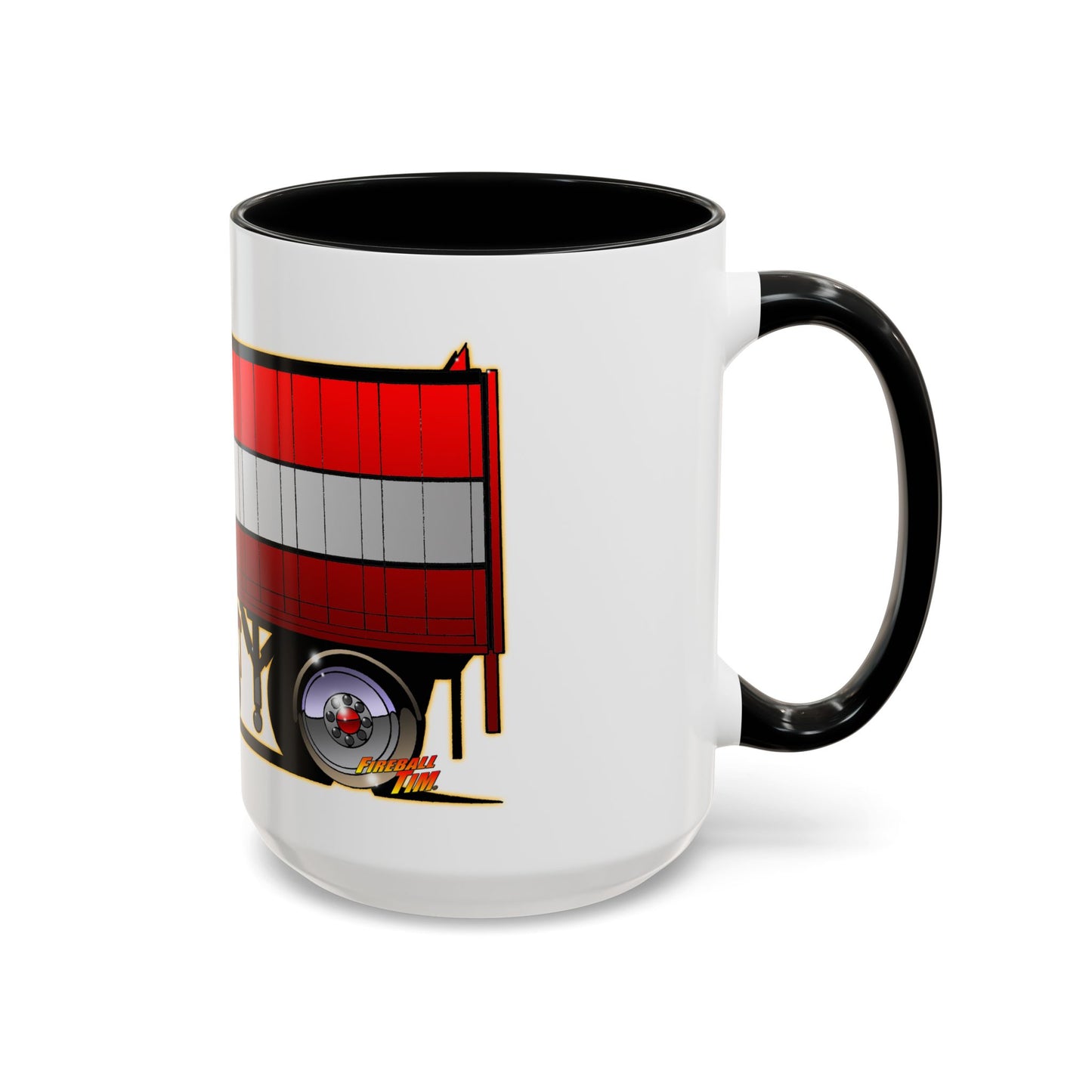 BJ AND THE BEAR TV Show Semi Truck Concept Art Coffee Mug 2 Sizes 2 Colors