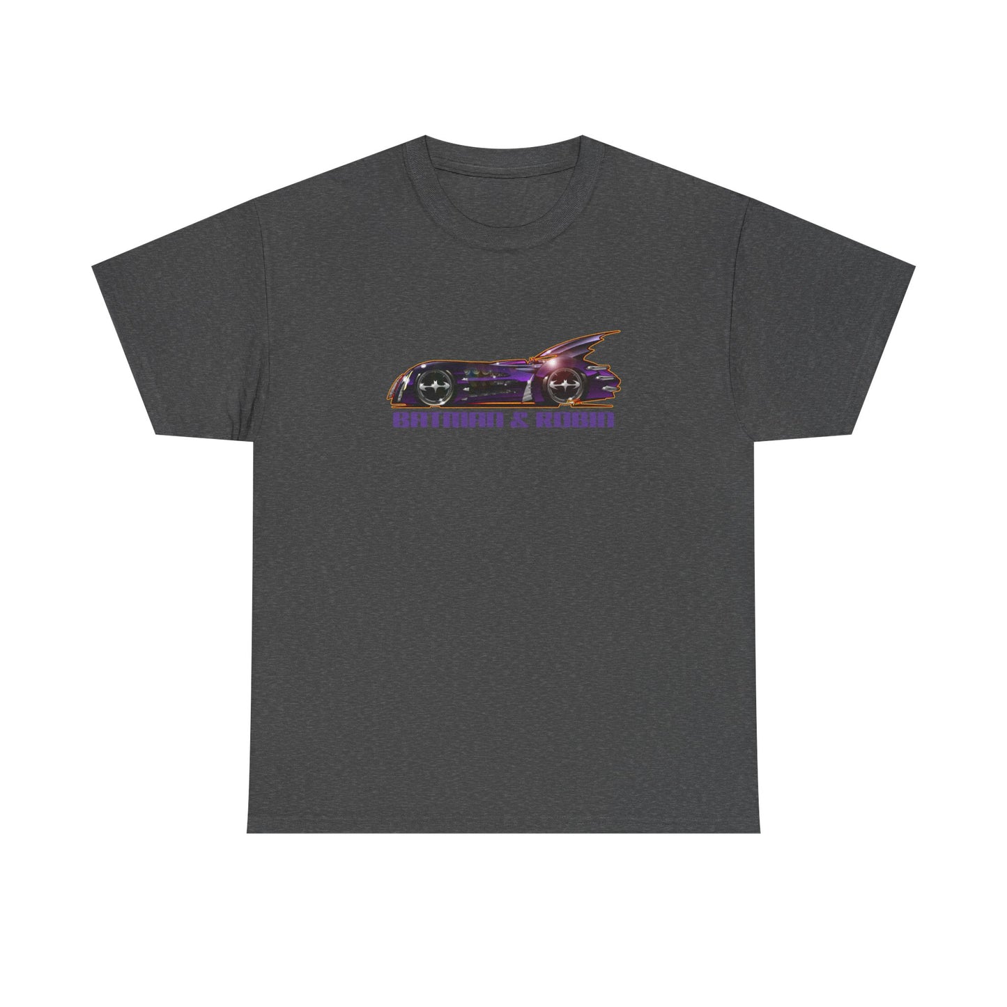 BATMAN & ROBIN 1997 BATMOBILE Movie Car Fireball Art Tee Shirt - Multiple Sizes