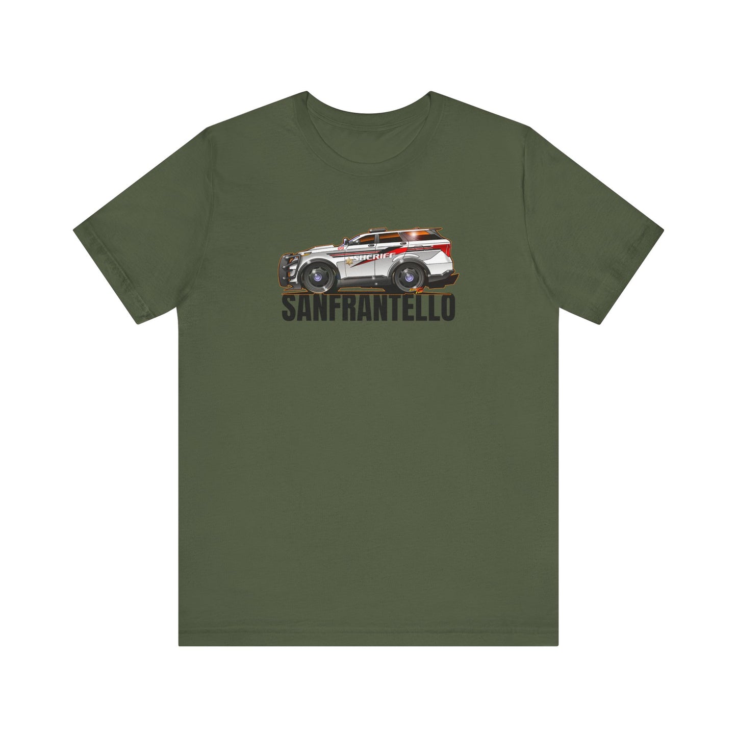 FORD EXPLORER POLICE CRUISER Sanfrantello 09 Tribute Concept Art Short Sleeve Tee 12 Colors