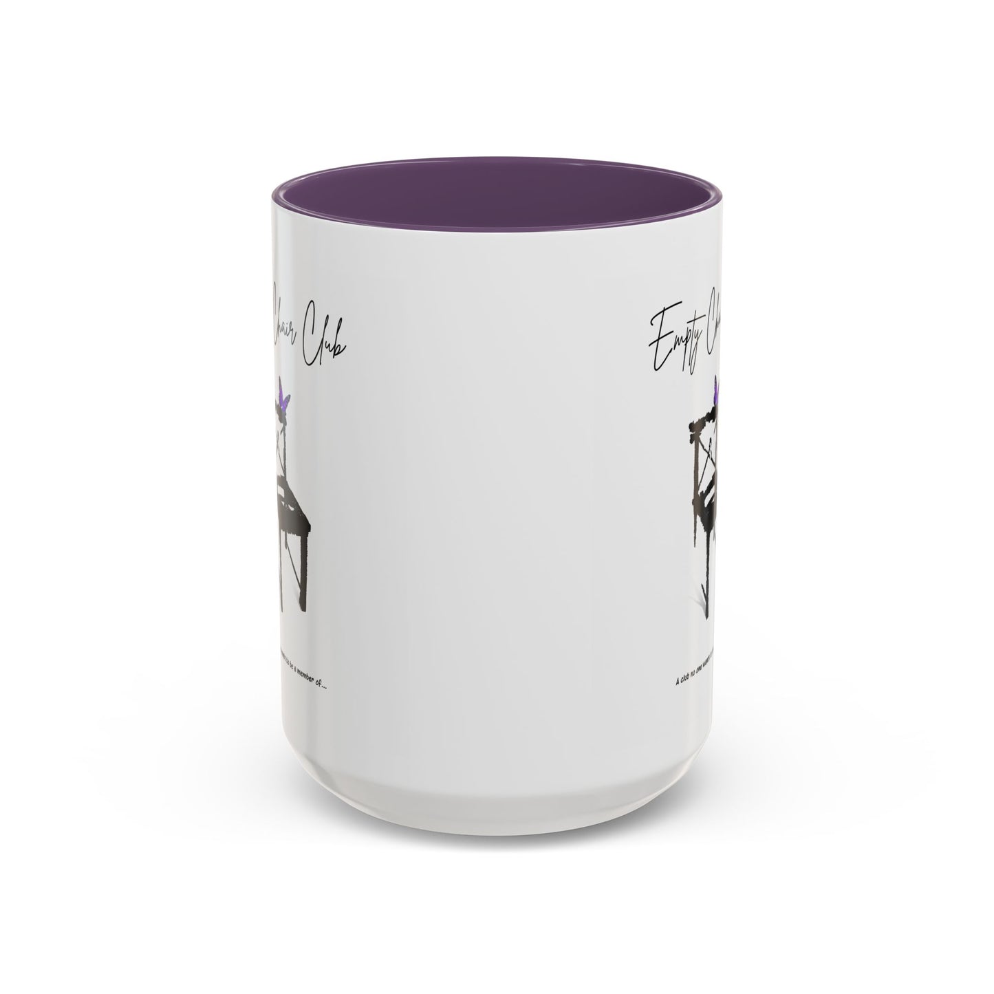 EMPTY CHAIR CLUB Accent Coffee Mug 2 Sizes 2 Colors