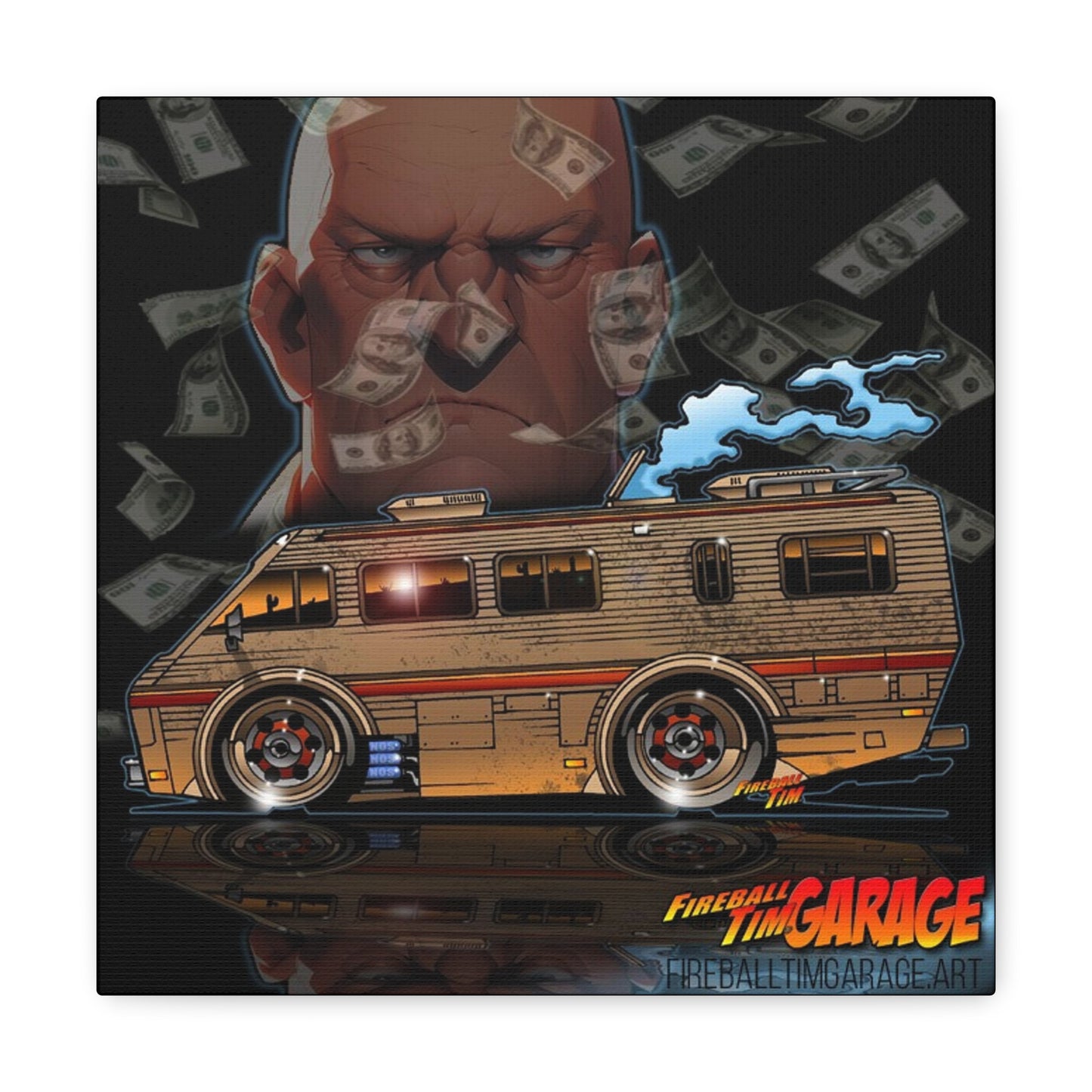 BREAKING BAD WINNEBAGO RV Concept Art Canvas Print Ver2 12x12