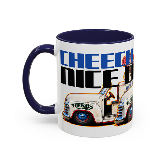 CHEECH & CHONG Nice Dreams Ice Cream Truck Collectible Fireball Art Coffee Mug - 2 Sizes