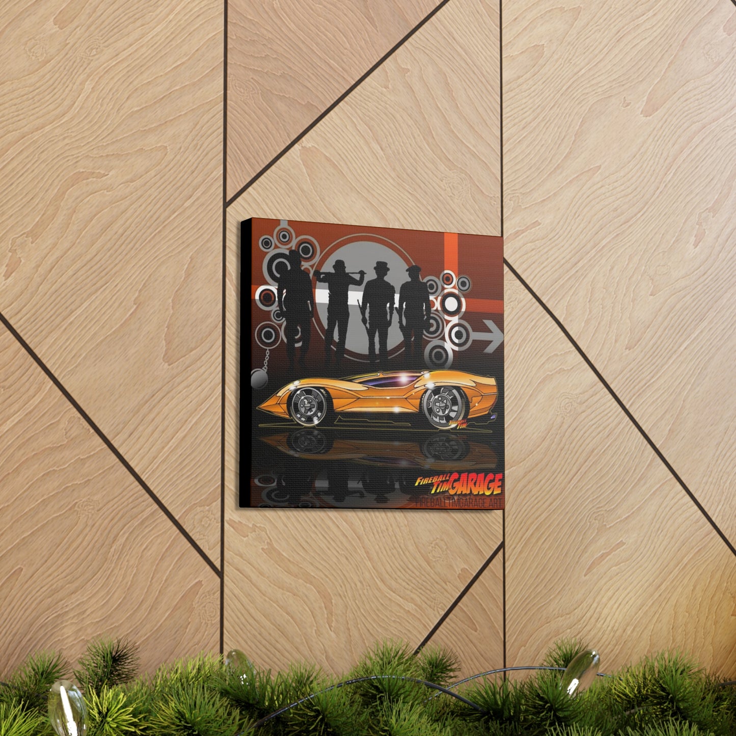 A CLOCKWORK ORANGE Movie Car Concept Art Canvas Print 12x12