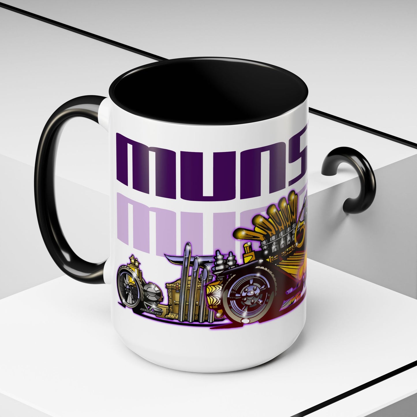 THE MUNSTERS TV Show Munster Koach Fireball Art Coffee Mug - 2 Sizes