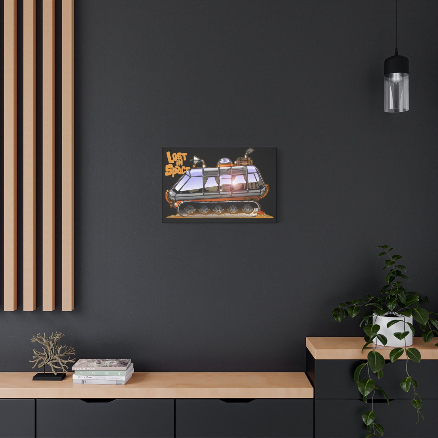 LOST in SPACE Classic TV Chariot Canva Art Wall Print
