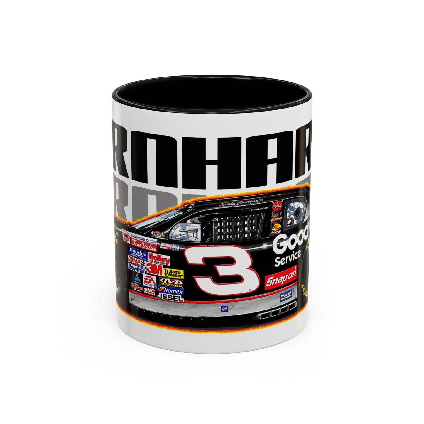 DALE EARNHARDT NASCAR Chevrolet 3 Collectible Fireball Art Coffee Mug - 2 Sizes