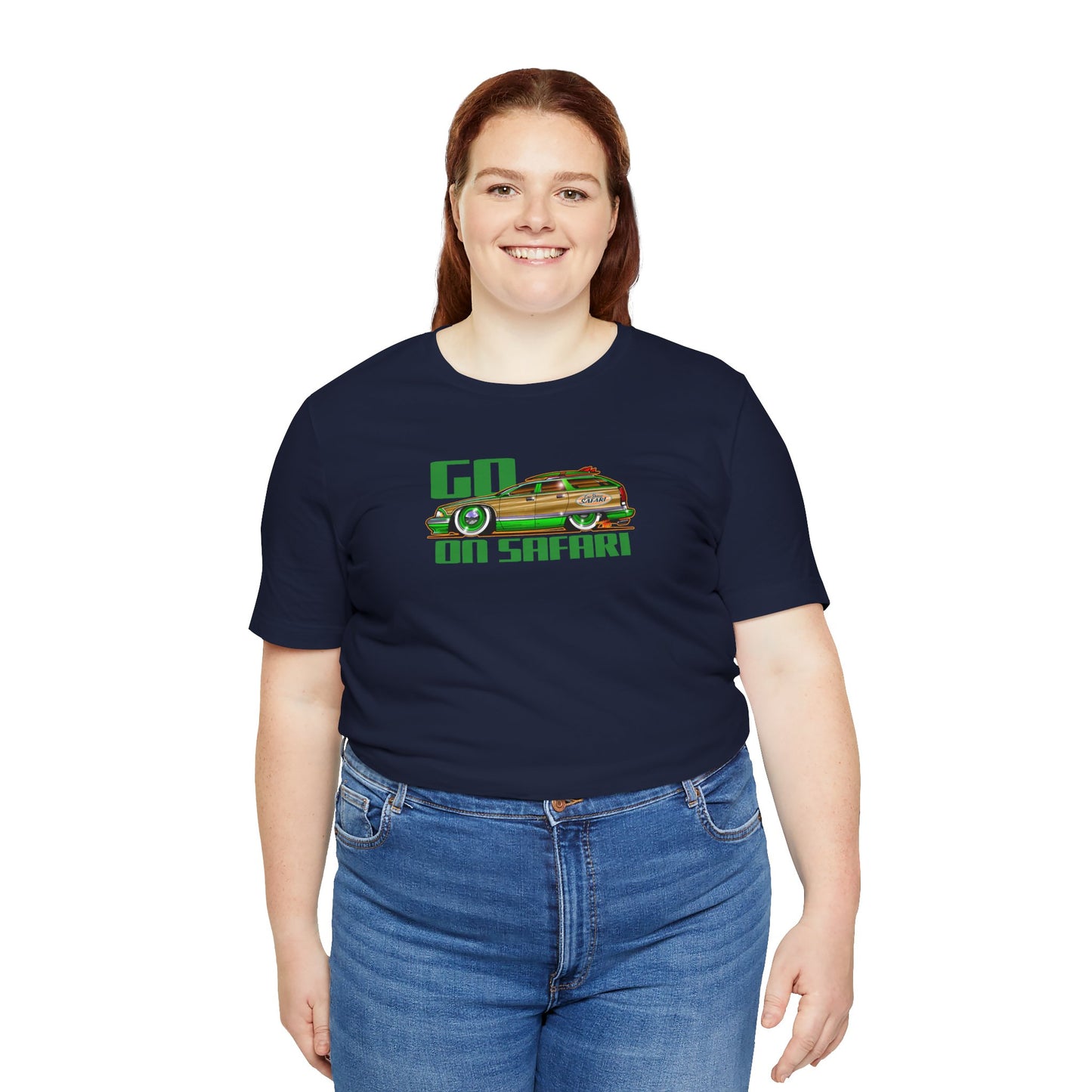 BUICK ROADMASTER Station Wagon Safari Custom Car Art Short Sleeve Tee - Colors