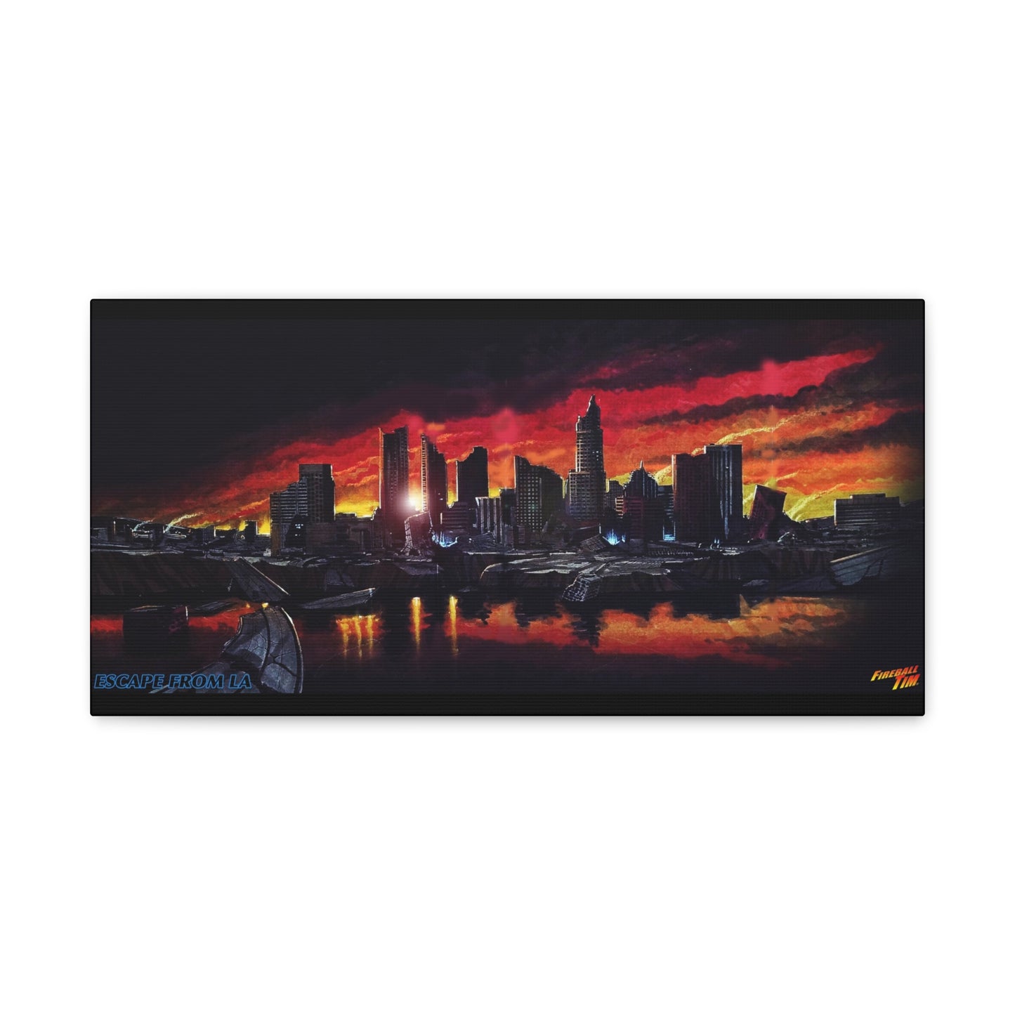 ESCAPE FROM LA Official Concept Art DTLA Canvas Print 20x10