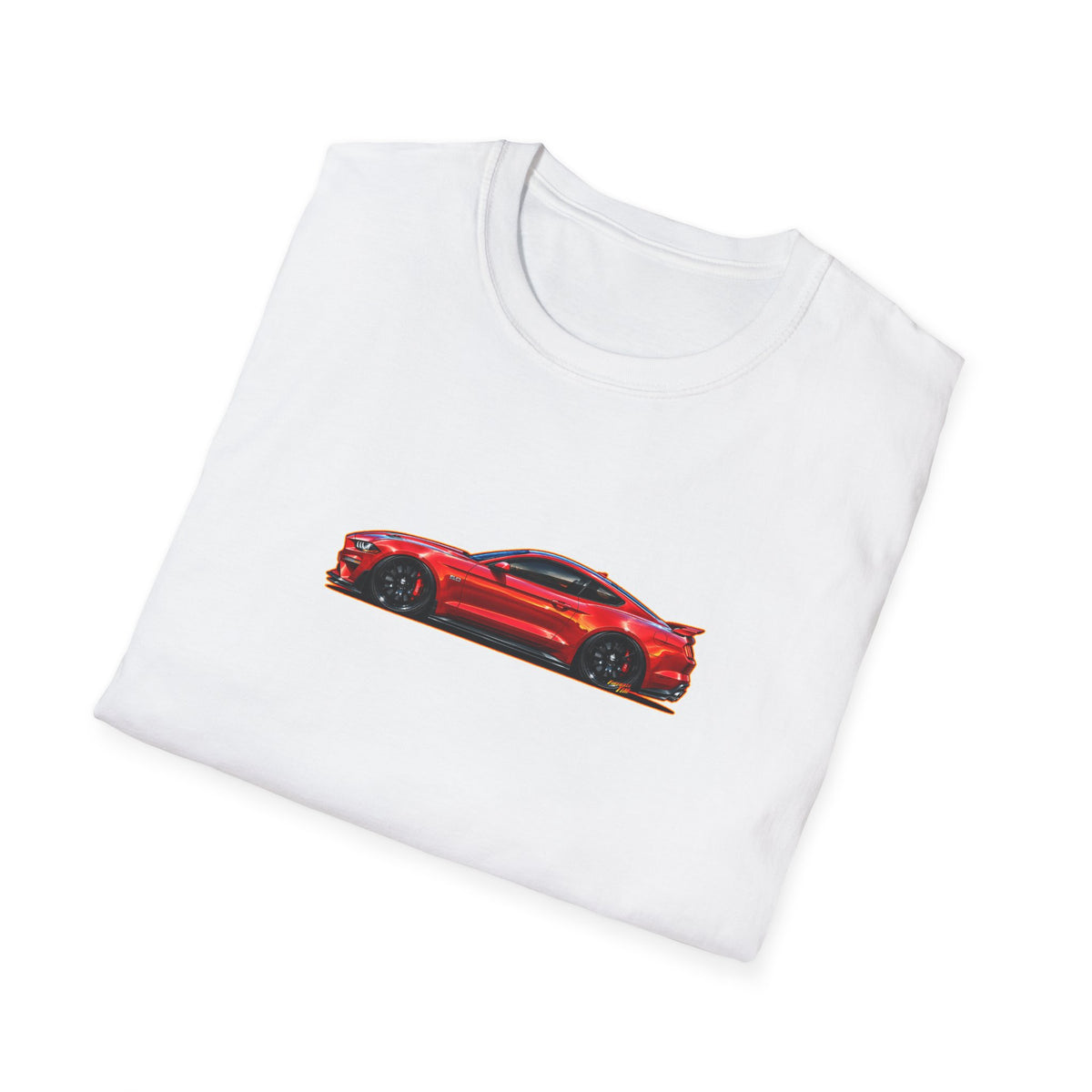 FORD MUSTANG 2019 GT 5.0 Collectible Fireball Art TeeShirt