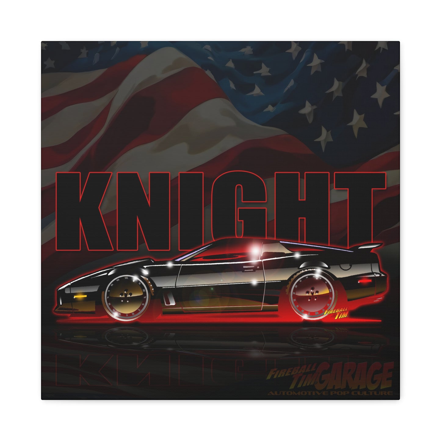 KNIGHT RIDER Pontiac Firebird TV Car Canvas Wall Art MASTERPRINT 2 Sizes