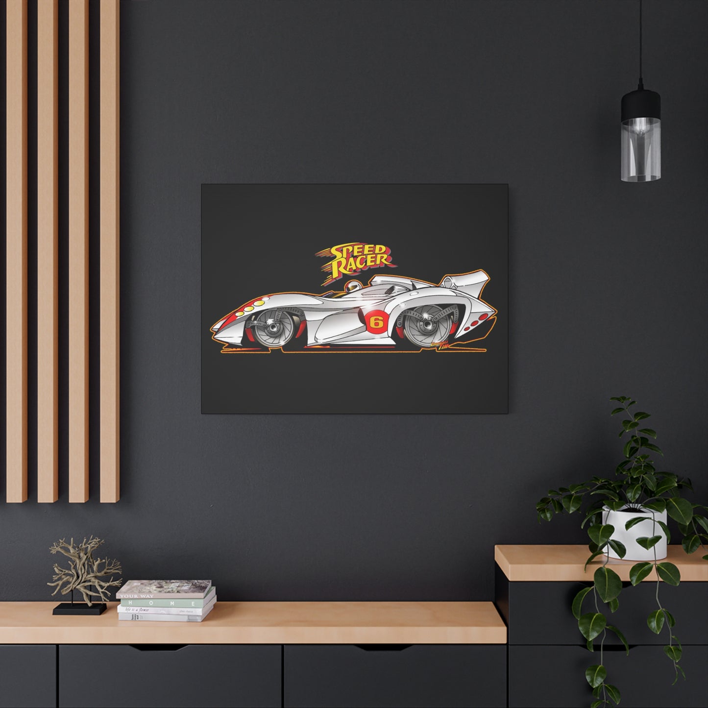 SPEED RACER MACH 6 Fireball Art Collectible Canvas Print - Multiple Sizes