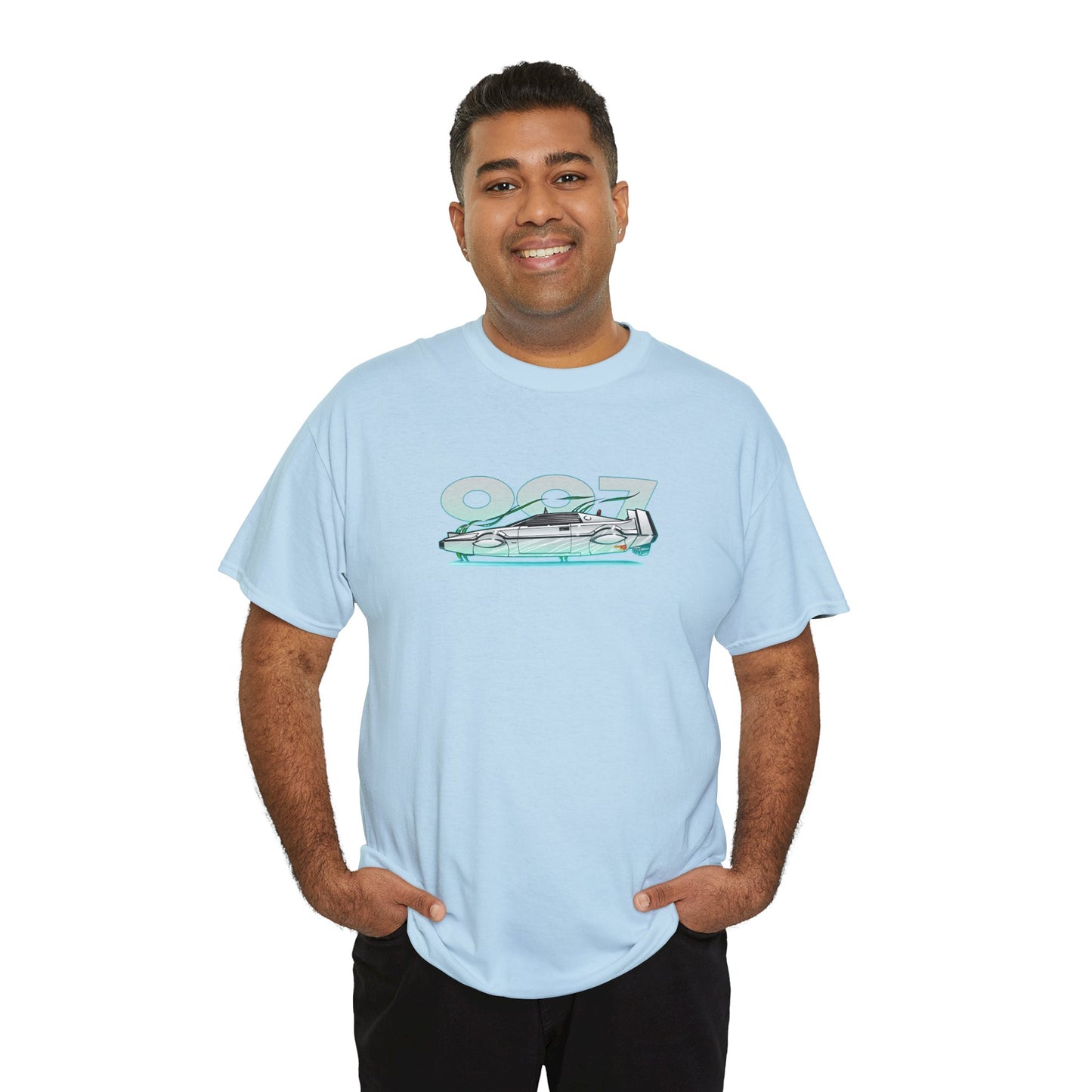 James Bond 007 LOTUS SUBMARINE Movie Car Fireball Art Heavy Cotton Tee - 12 Colors