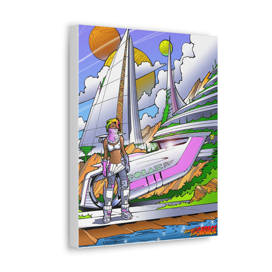 SOLAR PUNK CITY Concept Art Canvas Print 2 Sizes