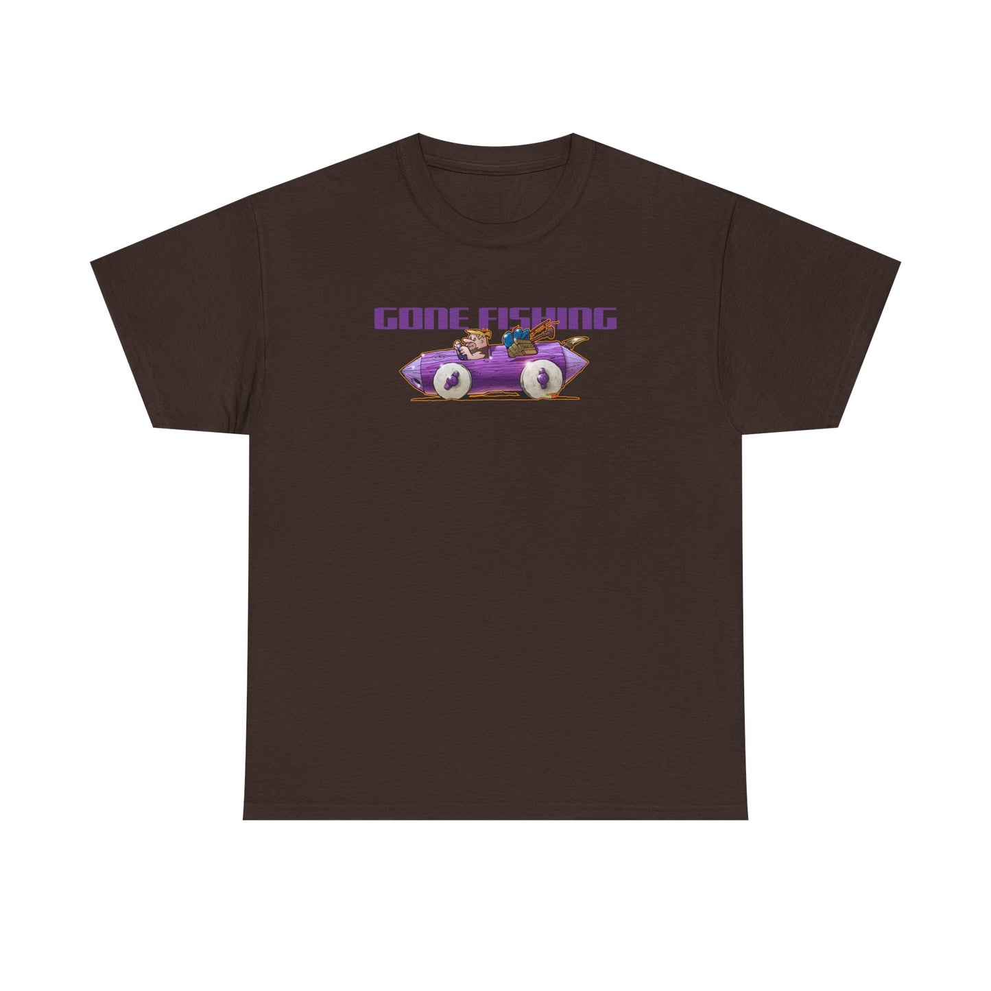 FLINSTONES BARNEY RUBBLE Gone Fishing Fireball Tee Shirt - Multiple Colors