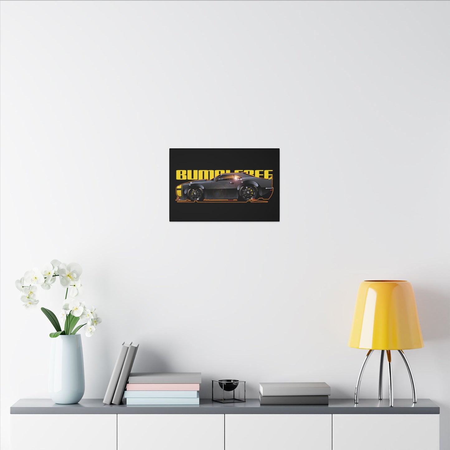 TRANSFORMERS BUMBLEBEE 1967 Camaro Fireball Art Canvas Print
