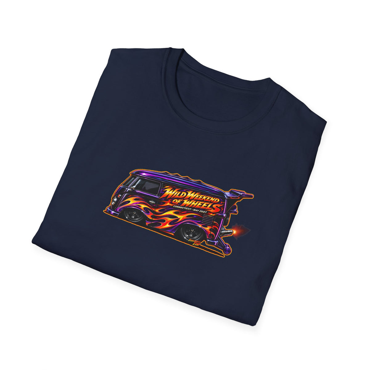 HOT WHEELS Kombi Bus Collectible Fireball Art TeeShirt