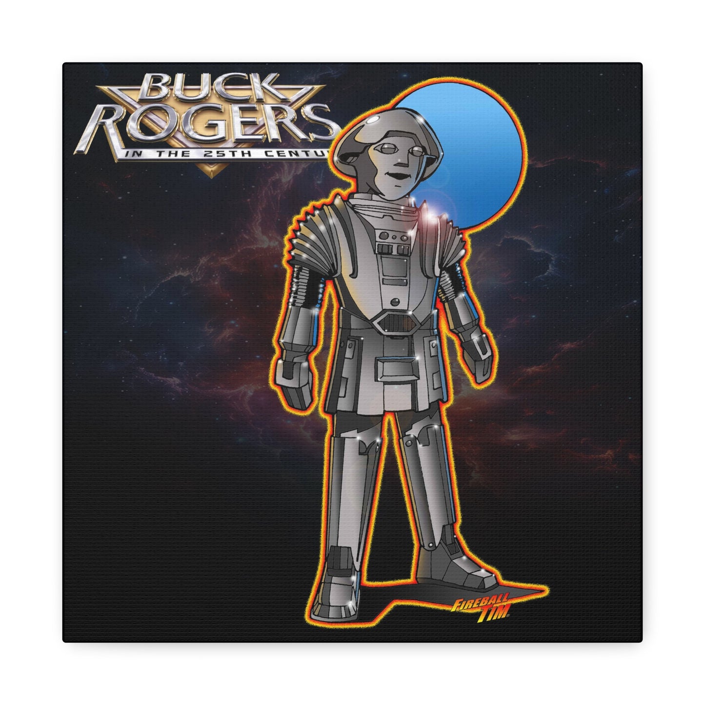 BUCK ROGERS Twiki Robot Concept Art Canvas MASTERPRINT 2 Sizes