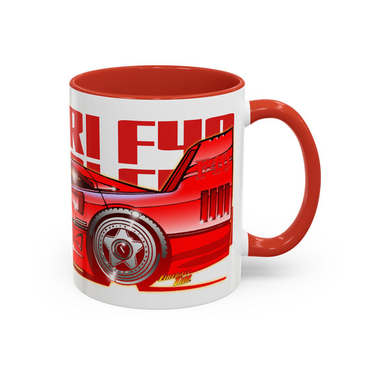 FERRARI F40 Supercar Collectible Coffee Art Mug - 2 Sizes