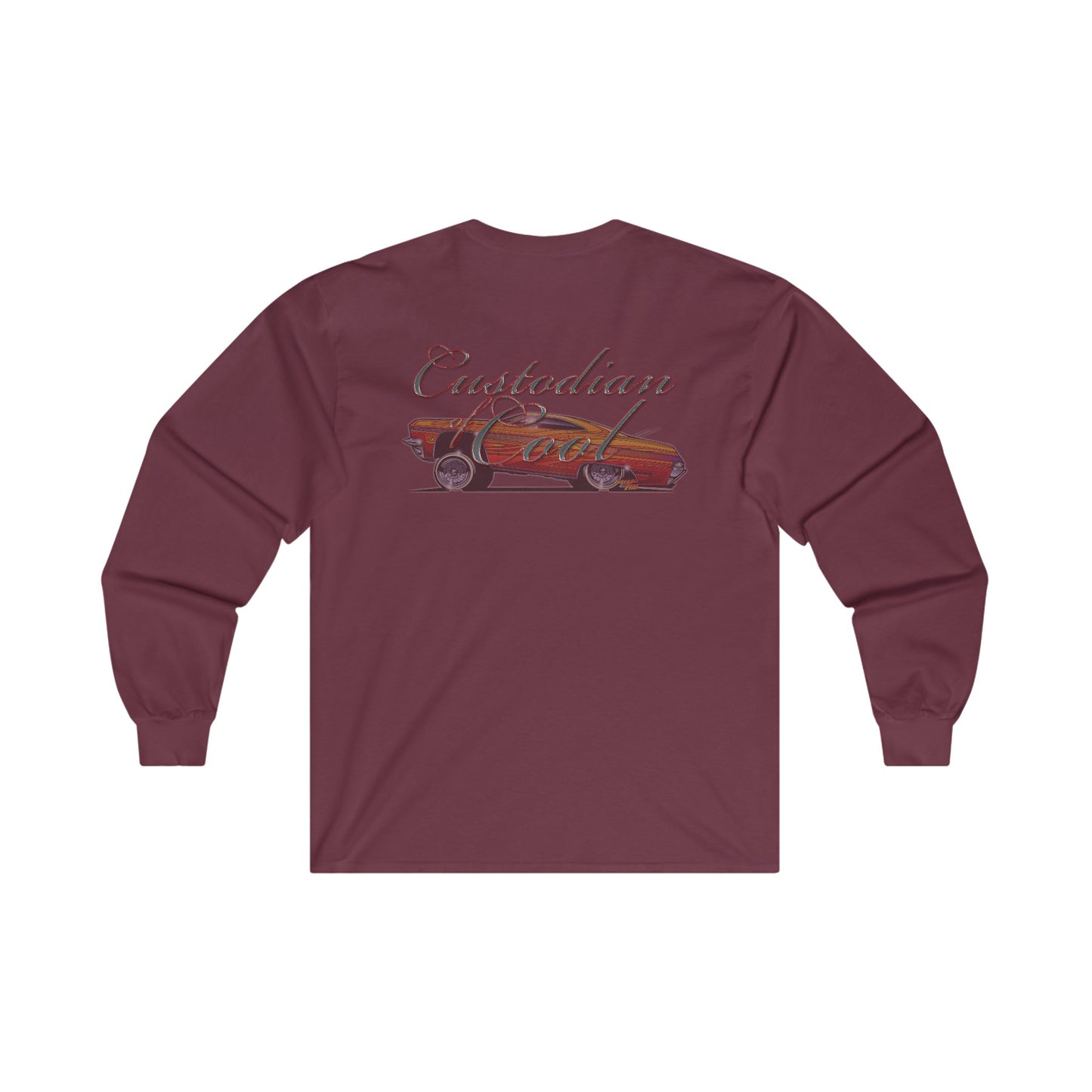 Lowrider CUSTODIAN OF COOL Fireball Tim Cotton Long Sleeve Tee 11 Colors