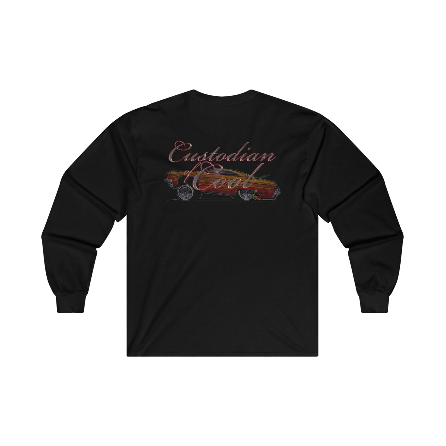 Lowrider CUSTODIAN OF COOL Fireball Tim Cotton Long Sleeve Tee 11 Colors