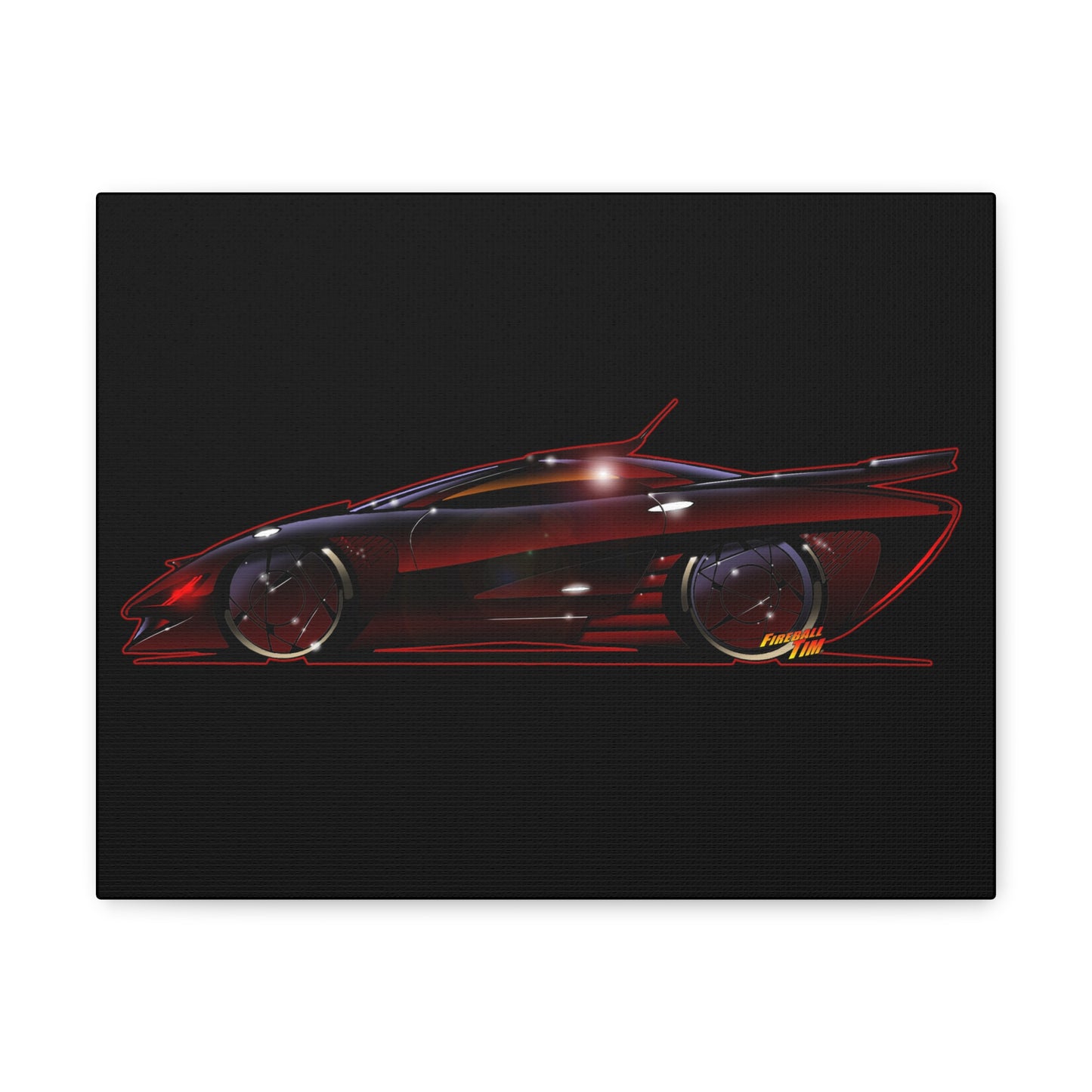 KNIGHT RIDER 2030 Pontiac Firebird Concept Canvas Wall Print 11x14