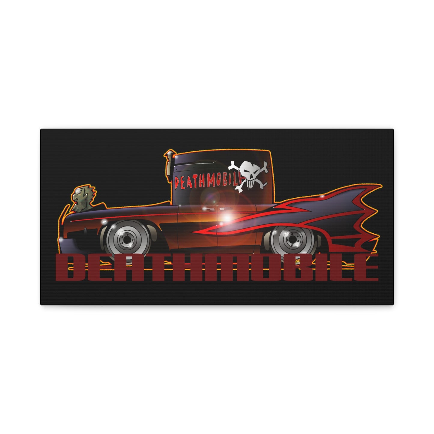 ANIMAL HOUSE DEATHMOBILE Fireball Art Canvas Wall Print