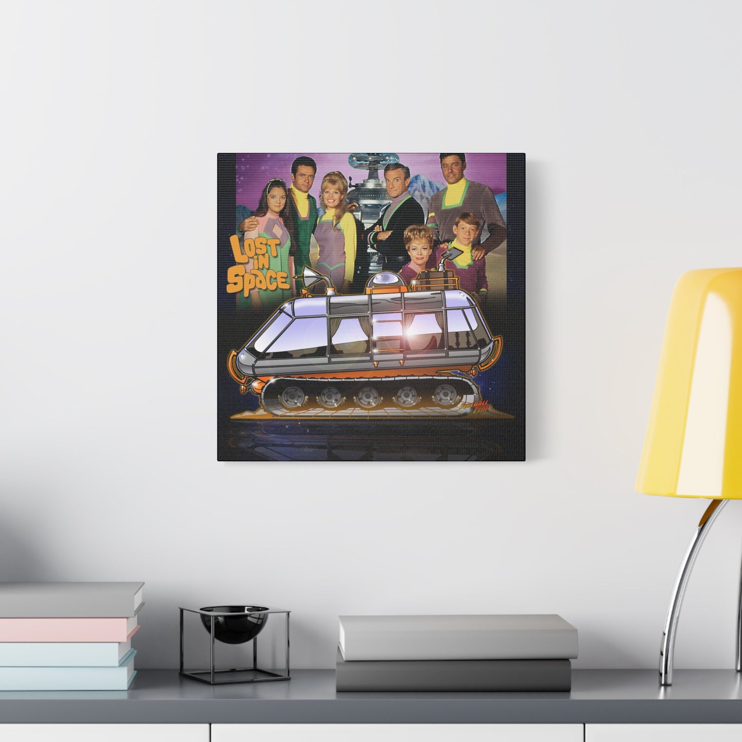 LOST in SPACE Classic TV Chariot Canva Art Wall Print