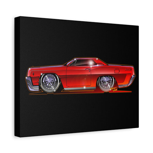 LINCOLN CONTINENTAL COUPE 1967 Canvas Art Wall Print - 11x14