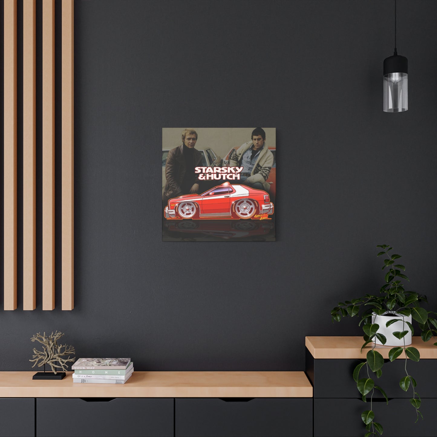 STARSKY AND HUTCH Fireball Art Canvas Wall Print