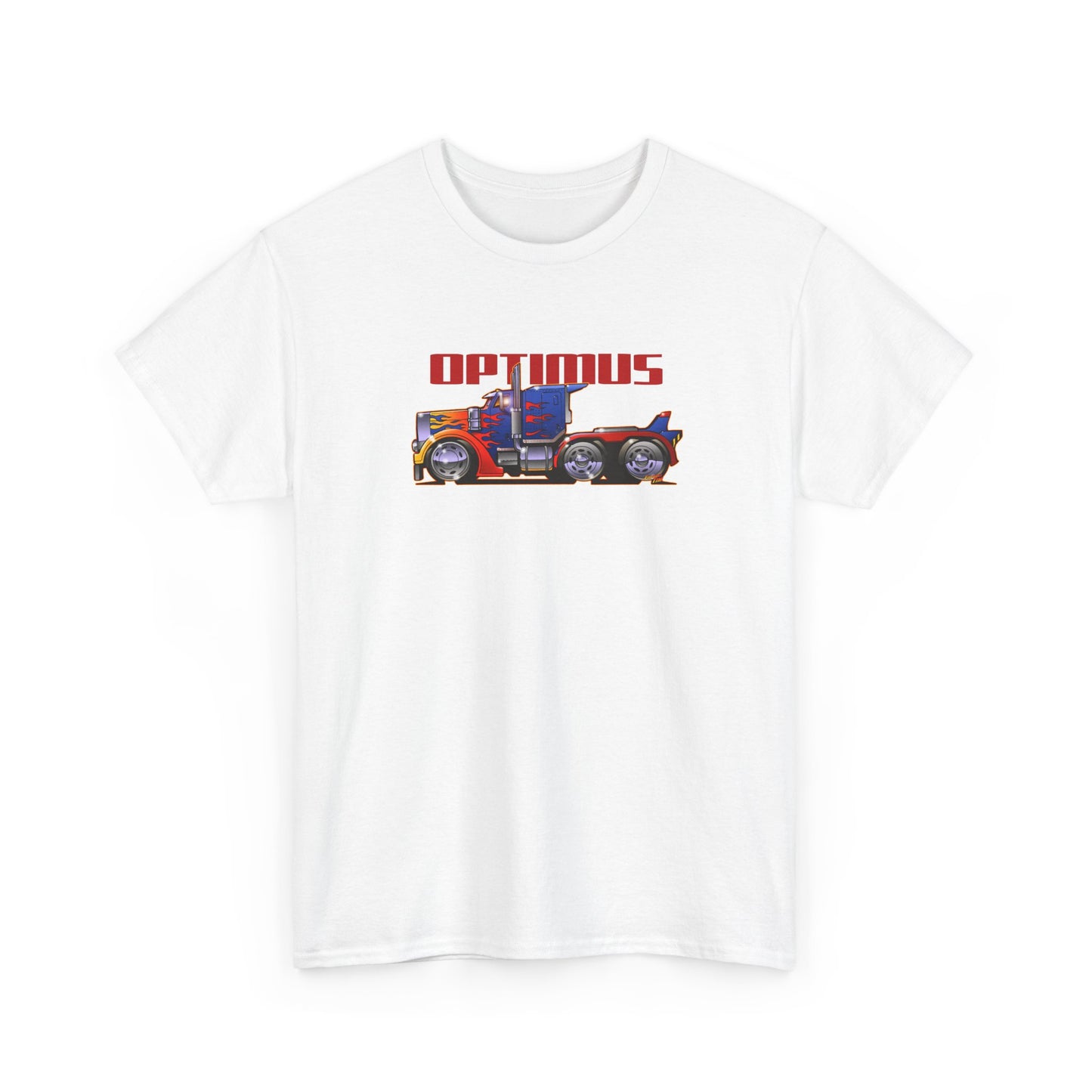 TRANSFORMERS OPTIMUS PRIME Semi Truck Fireball Art Tee Shirt - Multiples