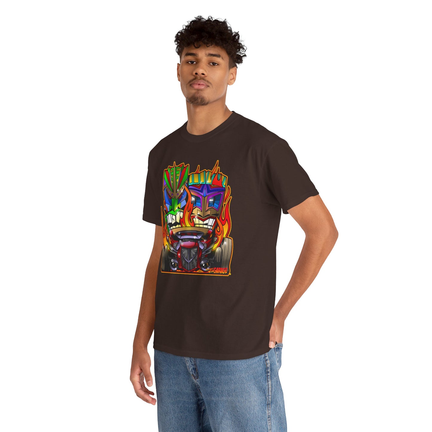 HOT ROD TIKIS Concept Art Tiki Unisex Heavy Cotton Tee 13 Colors