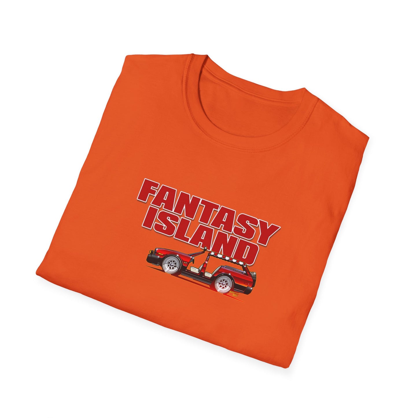FANTASY ISLAND TV Show Plymouth Concept Art Softstyle T-Shirt - 11 Colors