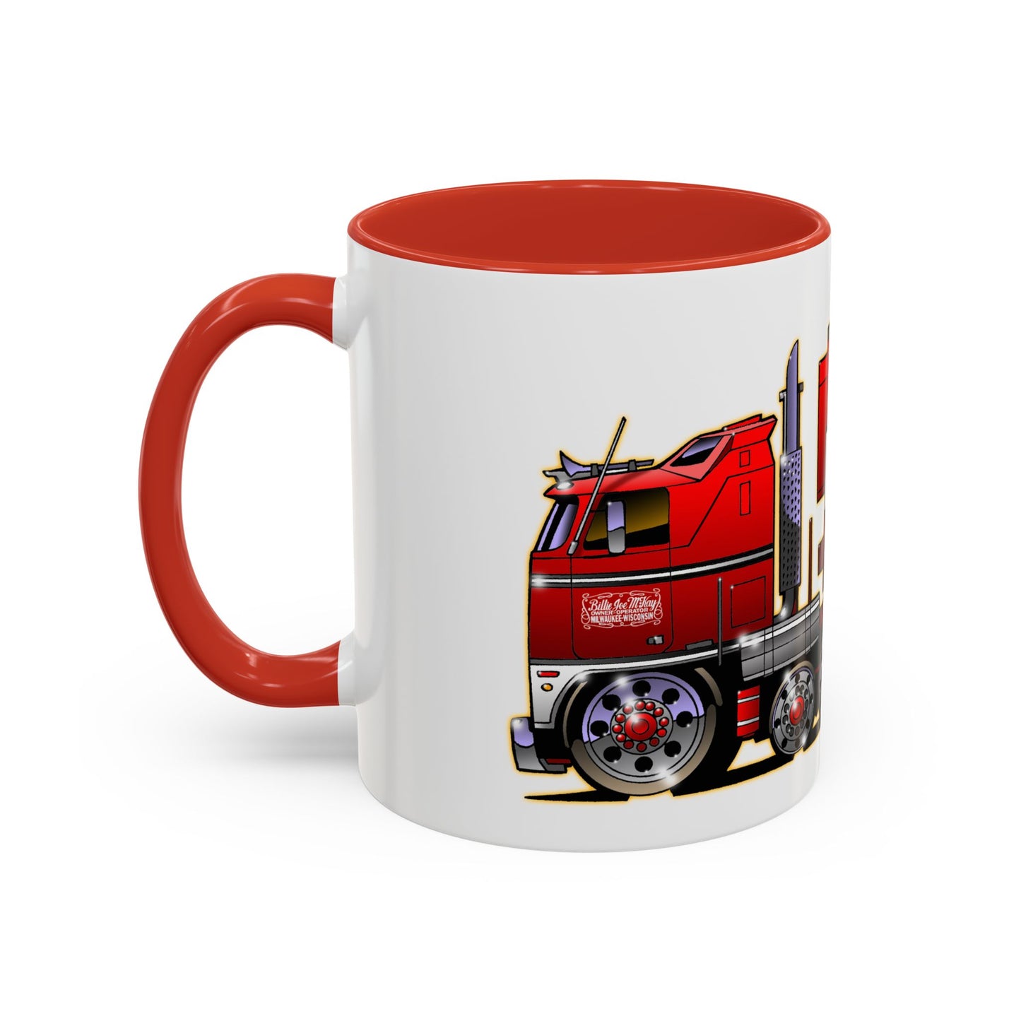 BJ AND THE BEAR TV Show Semi Truck Concept Art Coffee Mug 2 Sizes 2 Colors