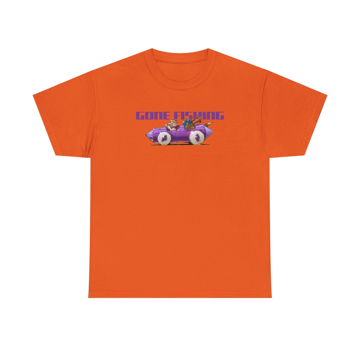 FLINSTONES BARNEY RUBBLE Gone Fishing Fireball Tee Shirt - Multiple Colors