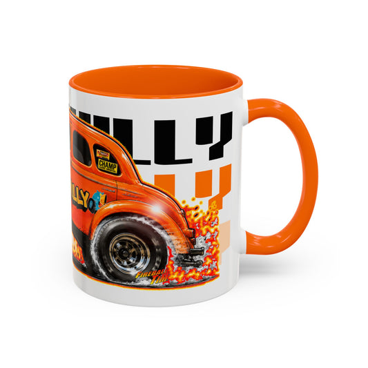 SILLY WILLY HOT ROD GASSER Collectible Fireball Art Coffee Mug - 2 Sizes