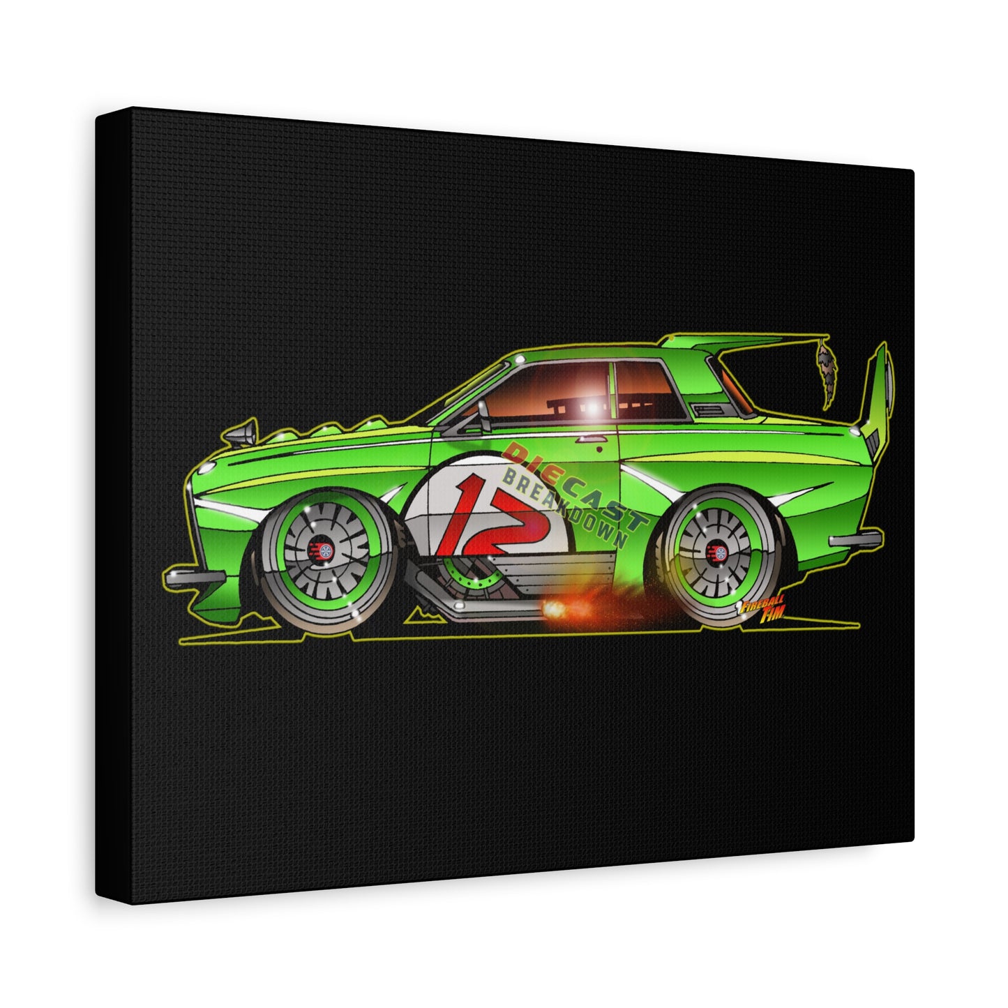 DATSUN 510 DIECAST BREAKDOWN JDM Canvas Art Wall Print - 11x14
