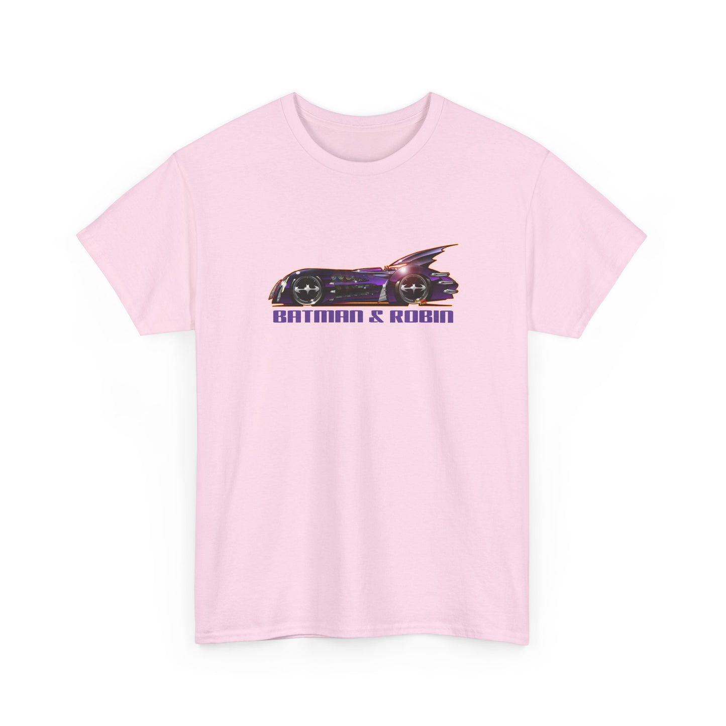 BATMAN & ROBIN 1997 BATMOBILE Movie Car Fireball Art Tee Shirt - Multiple Sizes