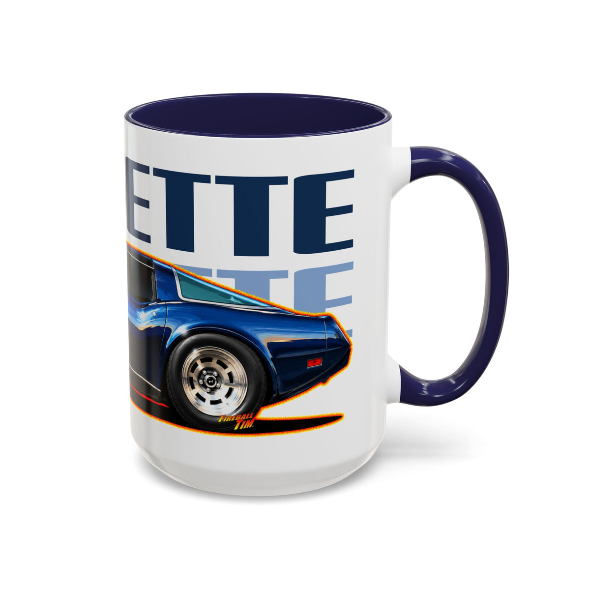 CHEVROLET CORVETTE 1978 Collectible Fireball Art Coffee Mug - 2 Sizes