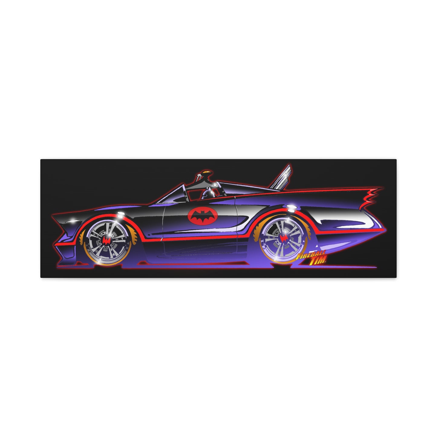 BATMOBILE 1966 BATMAN TV Car Canvas Art Print 11x14