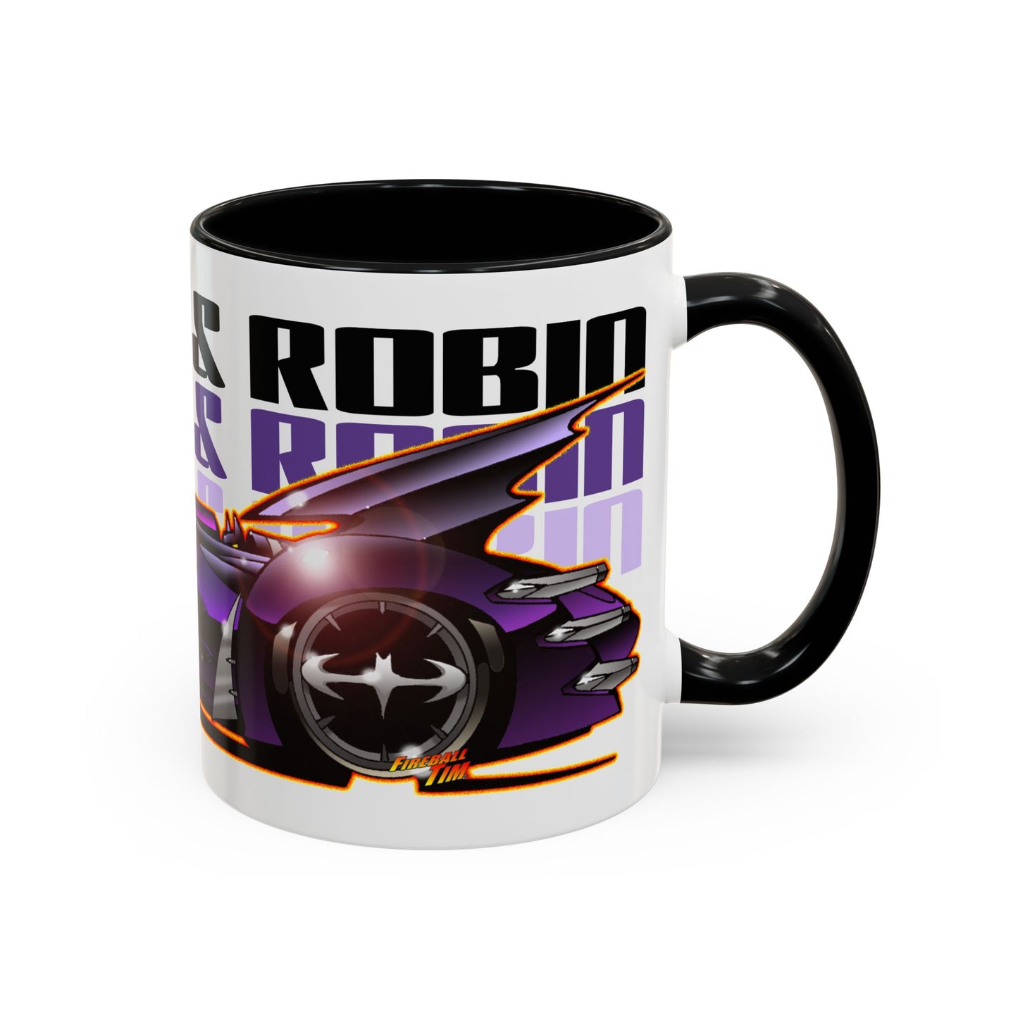 BATMAN & ROBIN 1997 BATMOBILE Movie Car Fireball Art Collectible Coffee Mug - 2 Sizes