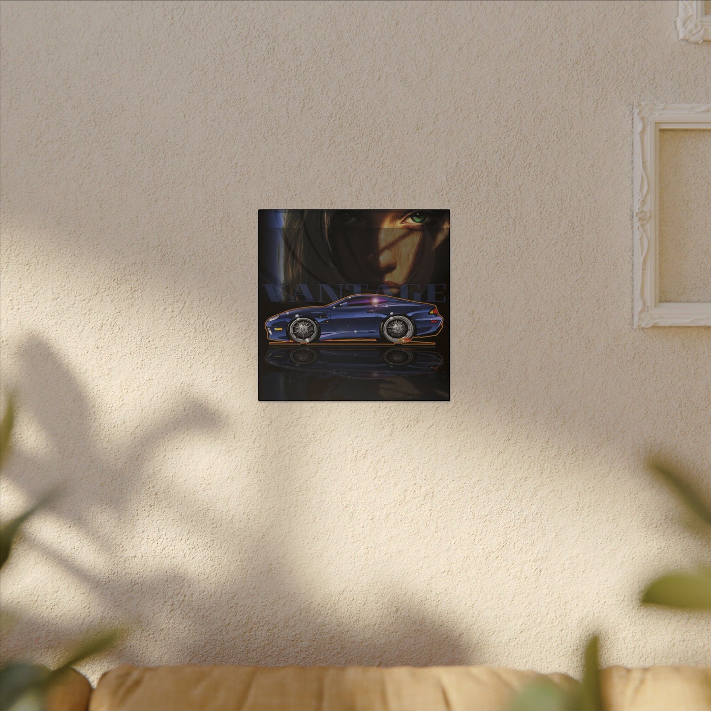 ASTON MARTIN VANTAGE 2001 Fireball Art Canvas Print