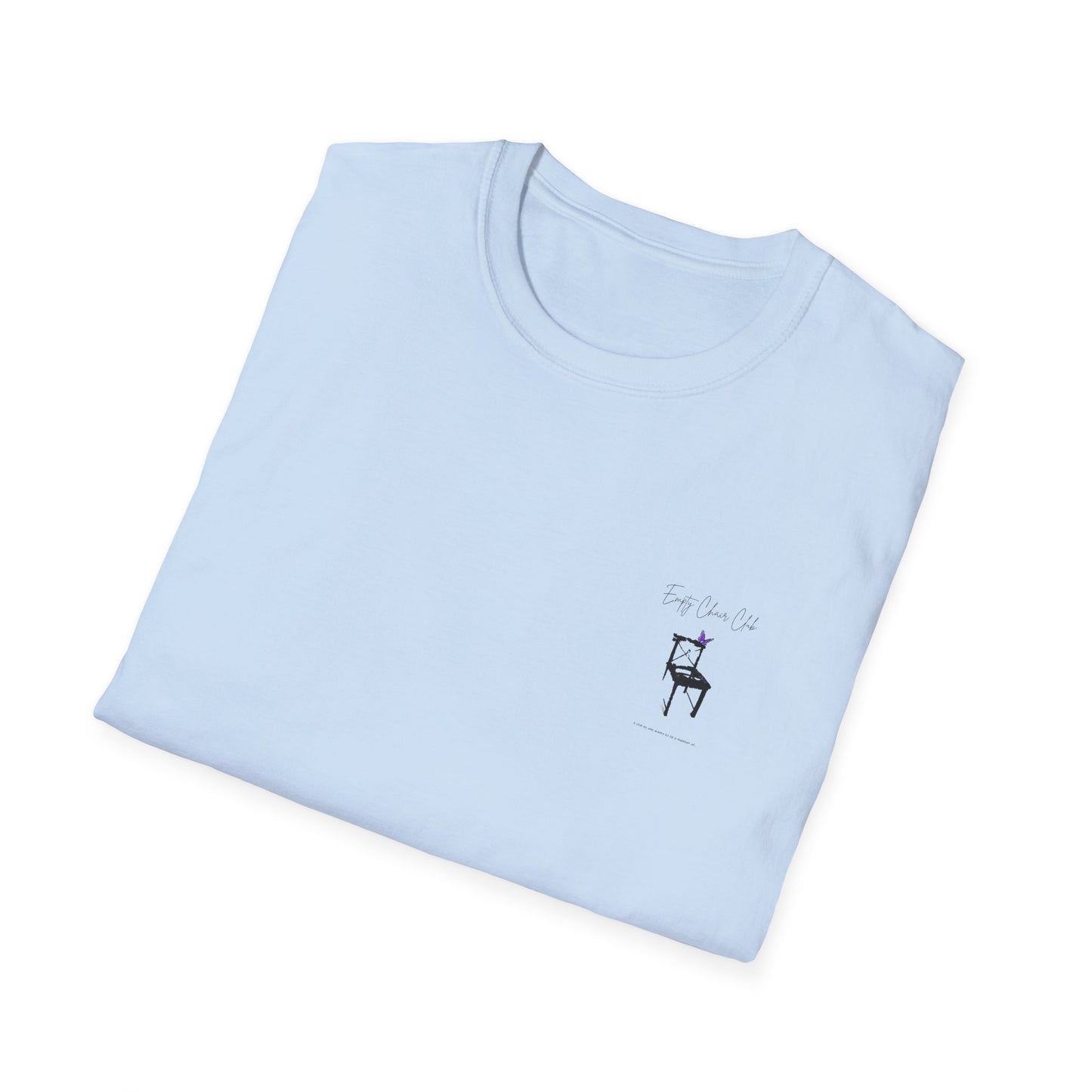 EMPTY CHAIR CLUB Unisex Softstyle T-Shirt - Casual Comfort for Relaxation and Reflection