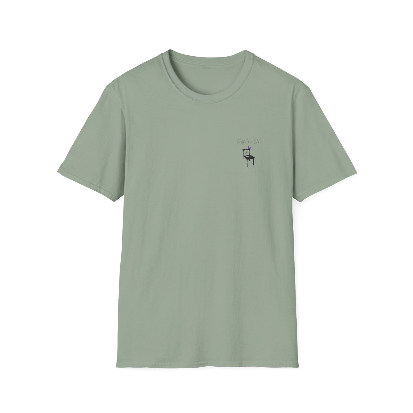 EMPTY CHAIR CLUB Unisex Softstyle T-Shirt - Casual Comfort for Relaxation and Reflection
