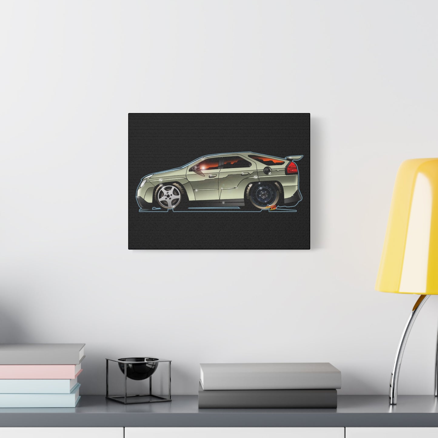 BREAKING BAD Pontiac Aztek Fireball Art Canvas Wall Print