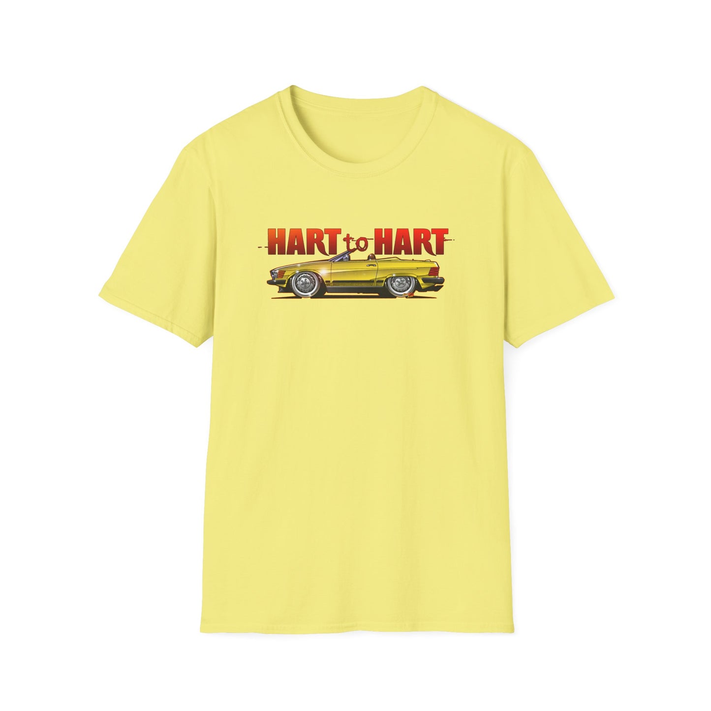 HART to HART TV Show Mercedes 450SL Concept Art Softstyle T-Shirt Multiple Colors