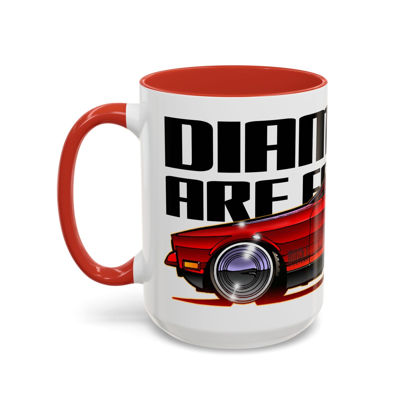 DIAMONDS ARE FOREVER James Bond Mustang Mach 1 Collectible Art Coffee Mug - 2 Sizes